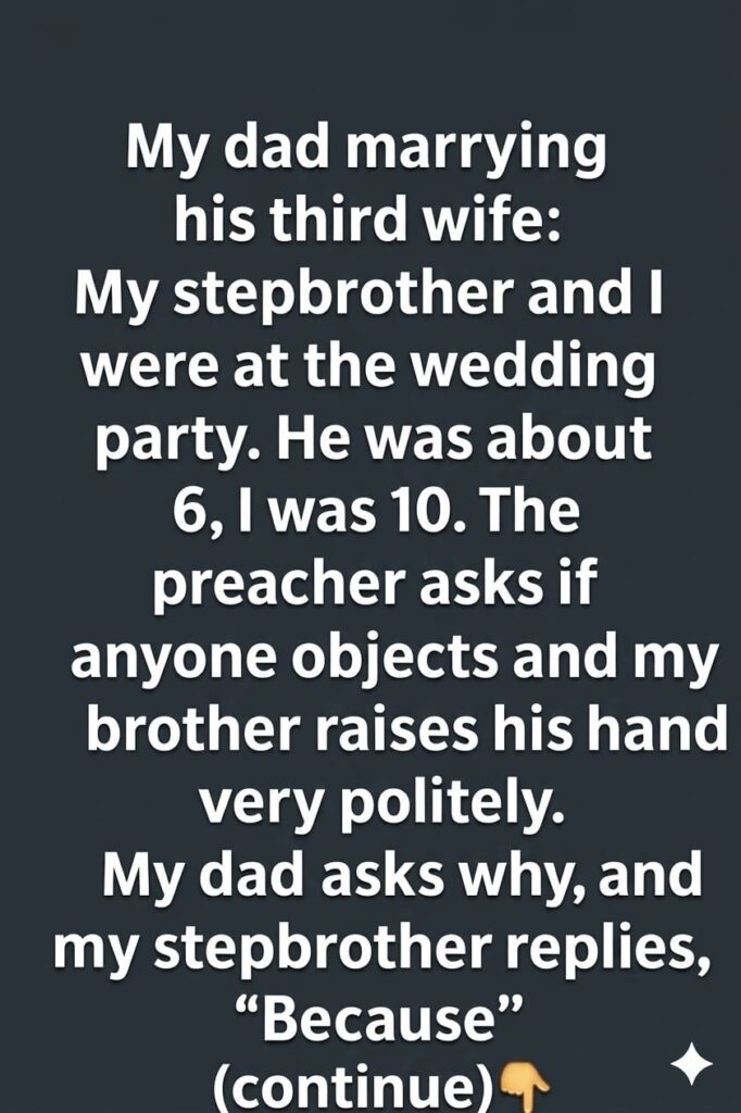 The Smallest Voice at the Wedding..